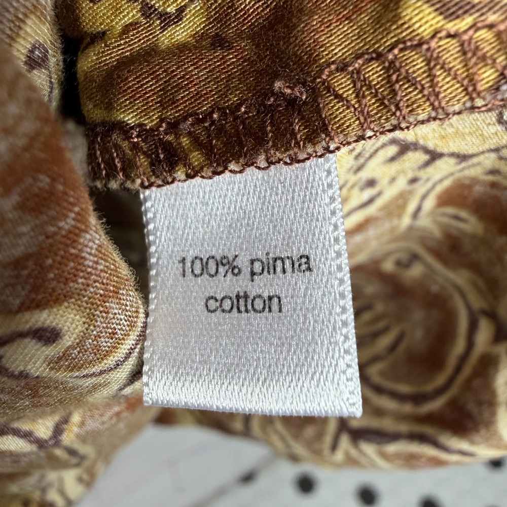 Peruvian Connection Botanical Print Button-Up Shi… - image 4